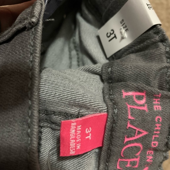 The children’s place Gray Stretch jeans 3T - Picture 2 of 2